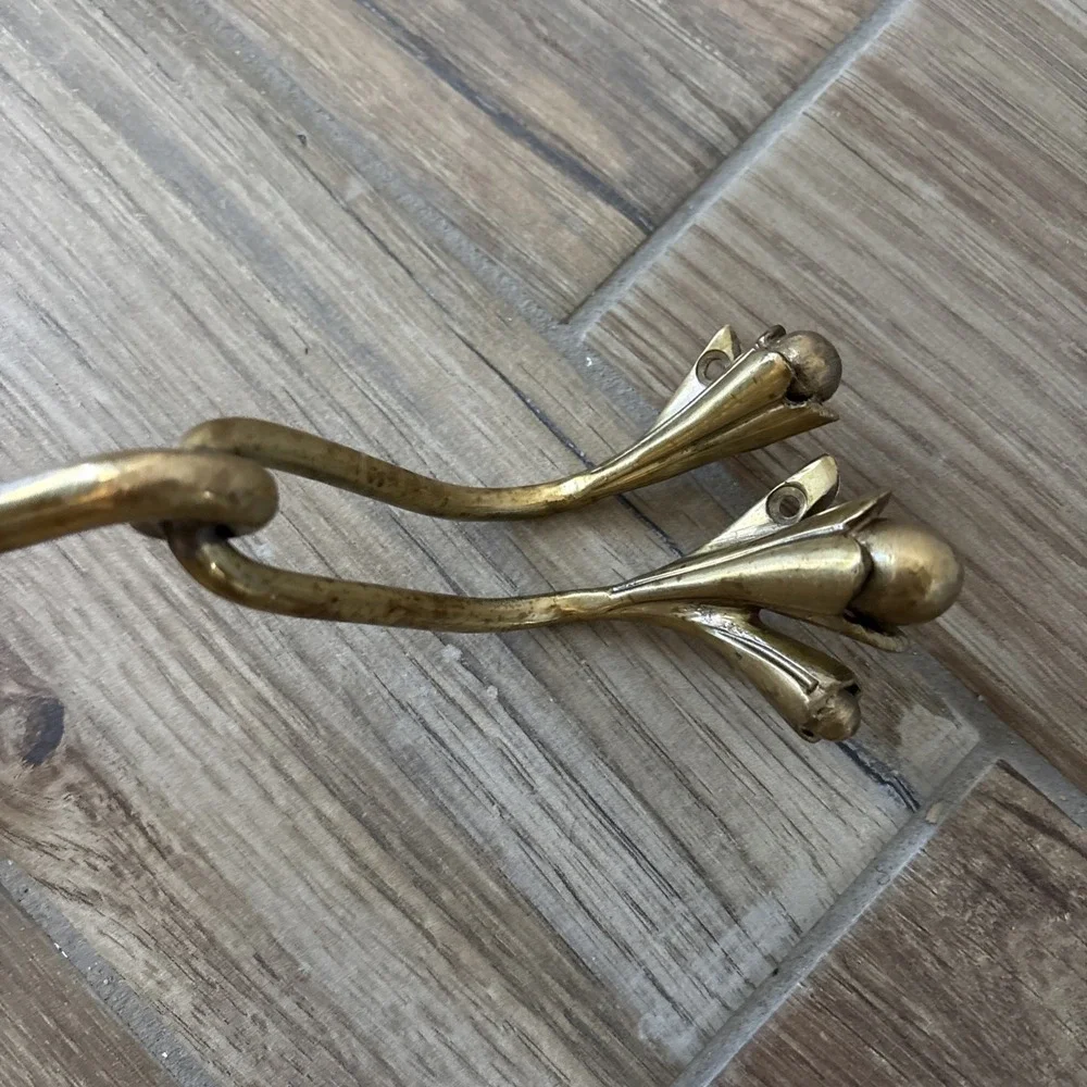 Brass‎ Anthroprologie Claudia Roll Holder Unique Bathroom Hardware 4d